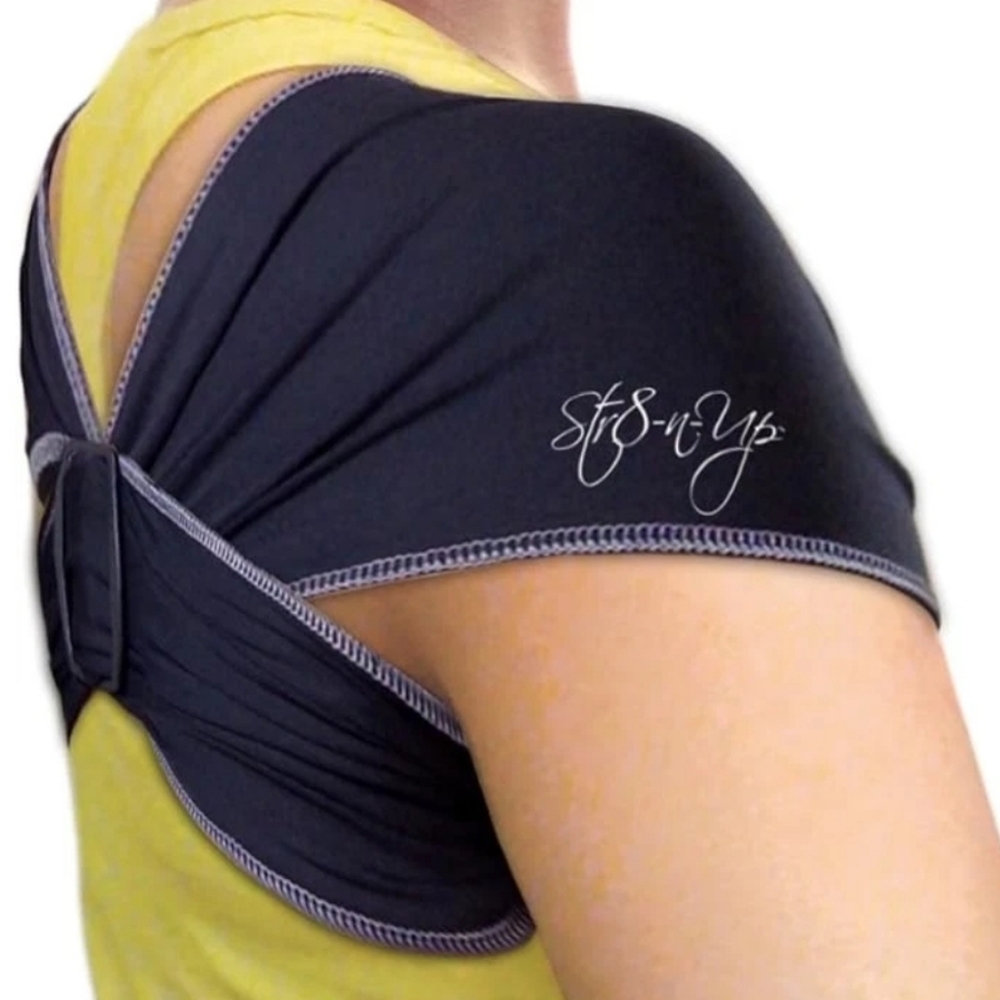Str8-n-Up-UNISEX- Medical Posture Support,X-Large,Black,Posture, Alignment-NEW